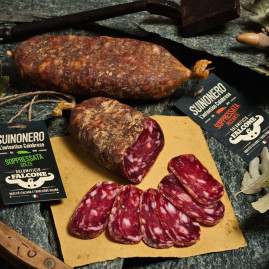 Soppressata di suino nero.